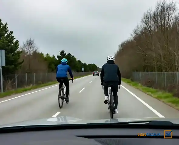 Cuando haya obstáculos y ciclistas circulando deberá…