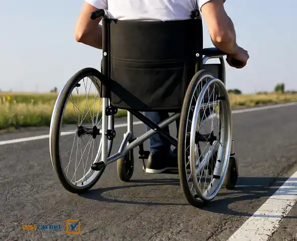 Si no existe espacio reservado para peatones, las personas que van en silla de ruedas, ¿podrán desplazarse por el arcén?