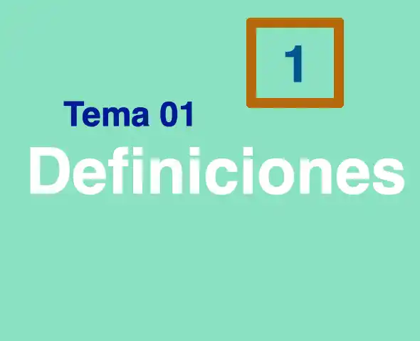 Tema 01 Definiciones
