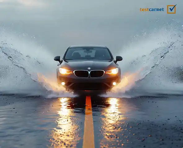 ¿Qué puede ocurrir si, al atravesar un charco de agua, los frenos se mojan?